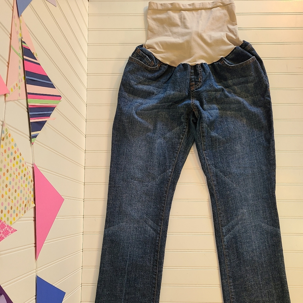 Indigo Blue Large Maternity Secret Fit Belly Stretch Jeans